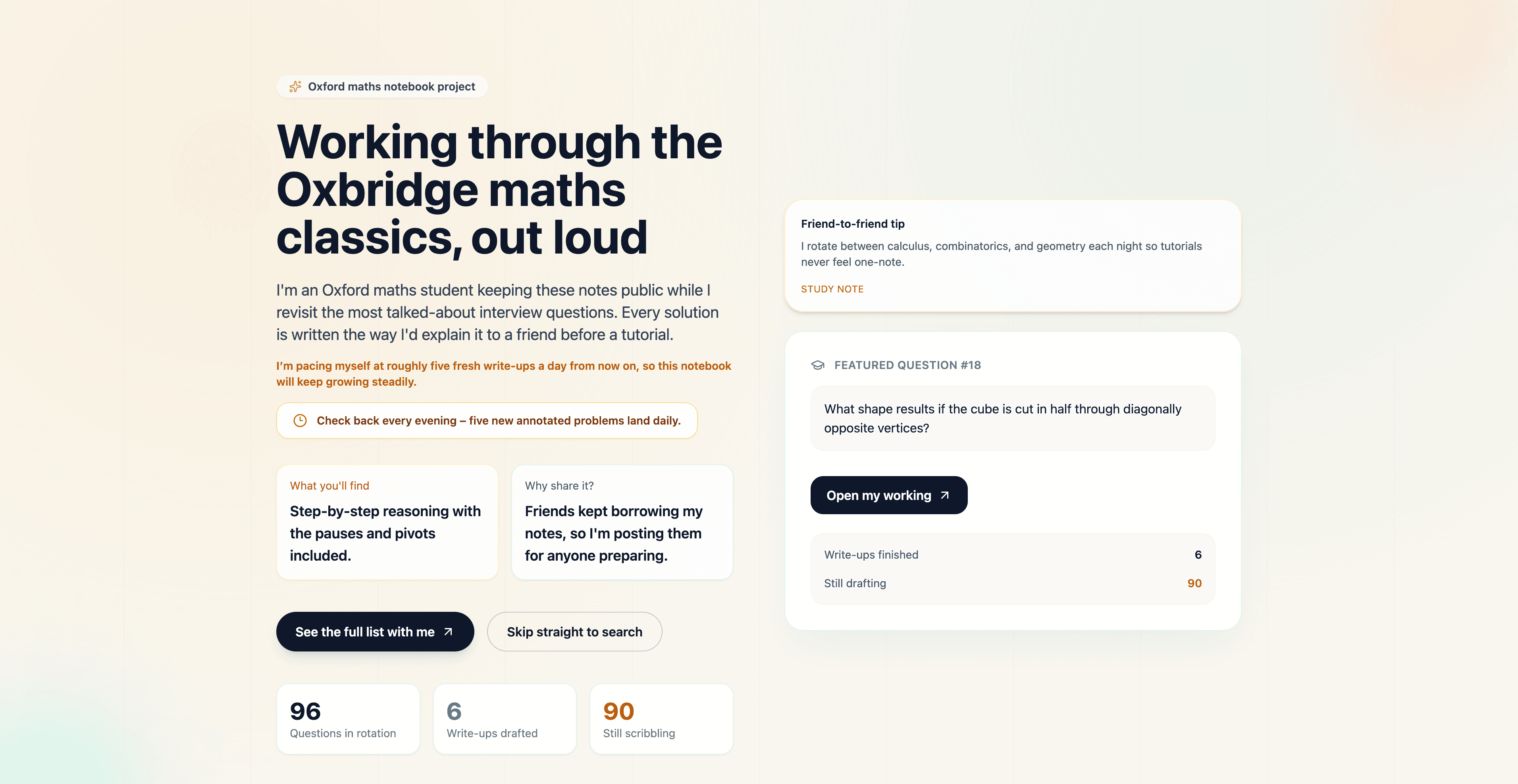 Oxbridge Math Interview Prep